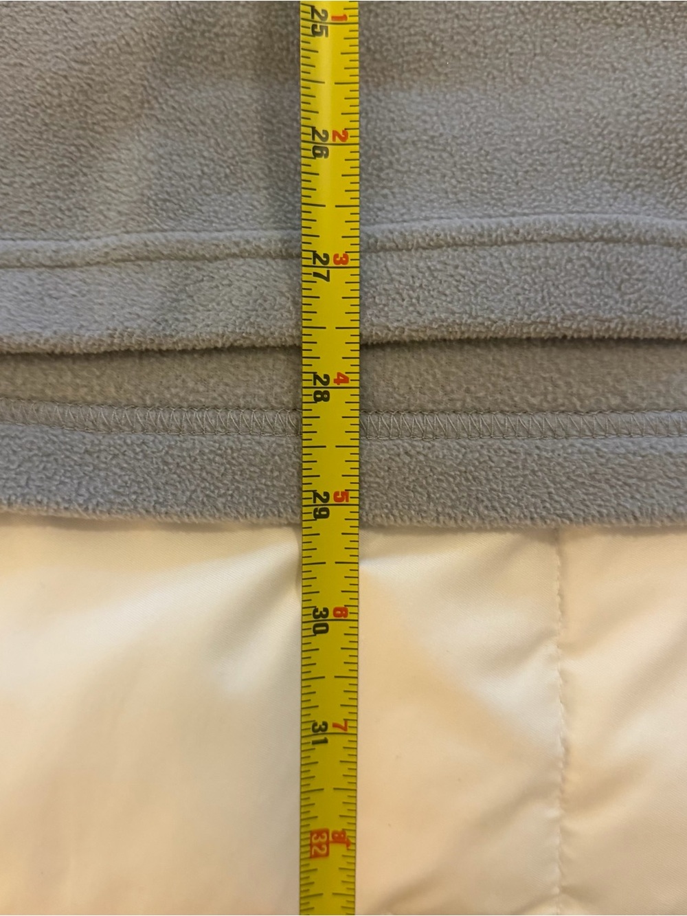 Lands' End Women's Light Gray Half-Zip Fleece Pullover - Picture 5 of 10